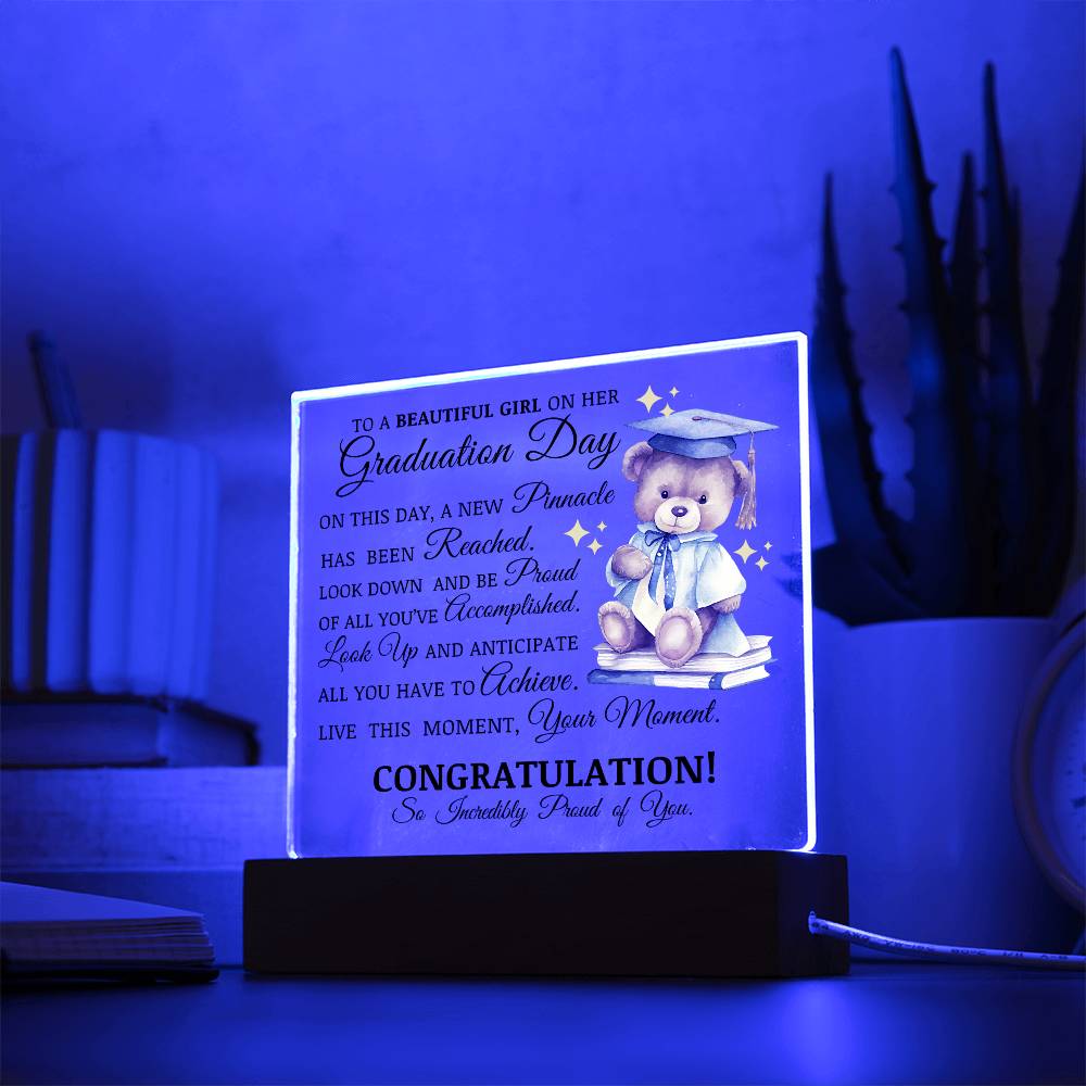 Graduation Gift for Her, Acrylic Plaque