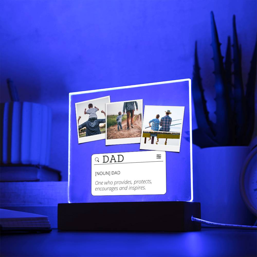 Personalized Photo Plaque, Acrylic Square Plaque