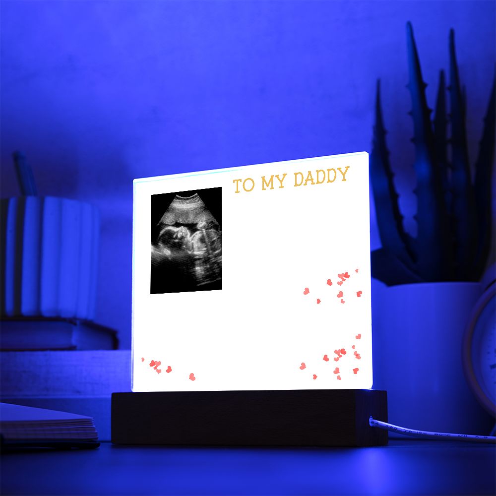 Sonogram Acrylic Plaque for Soon to Be Dad