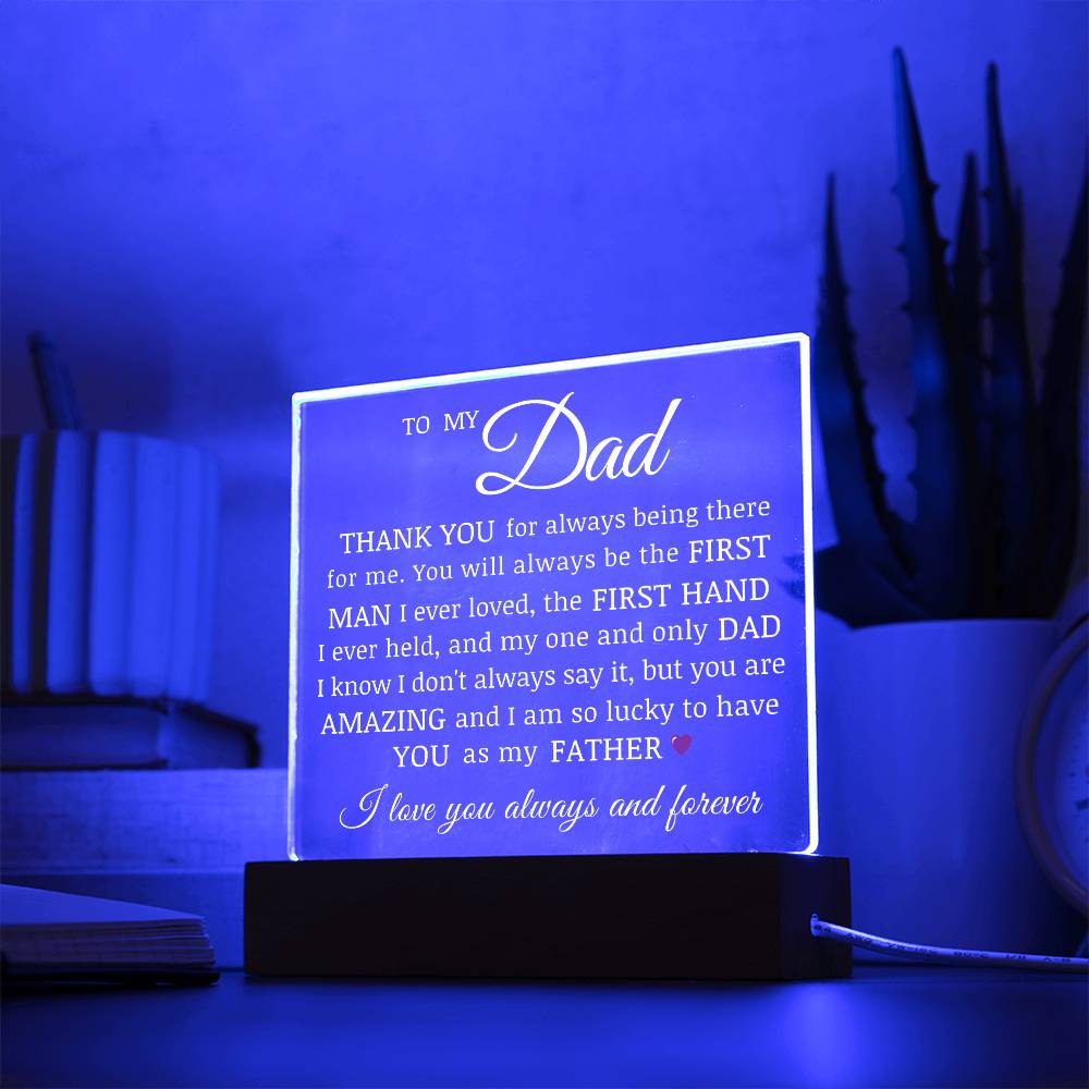 To My Dad, Acrylic Plaque