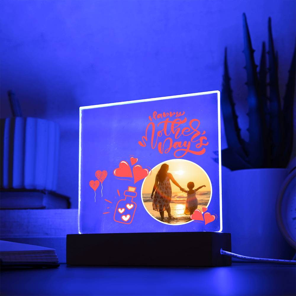 Happy Mothers Day Gift, Acrylic Square Plaque