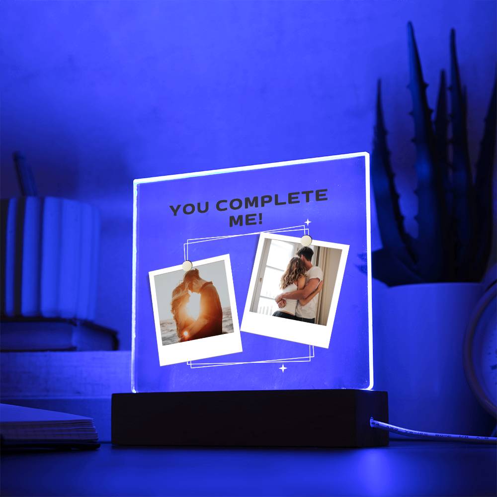 Customized Photo Acrylic Square Plaque