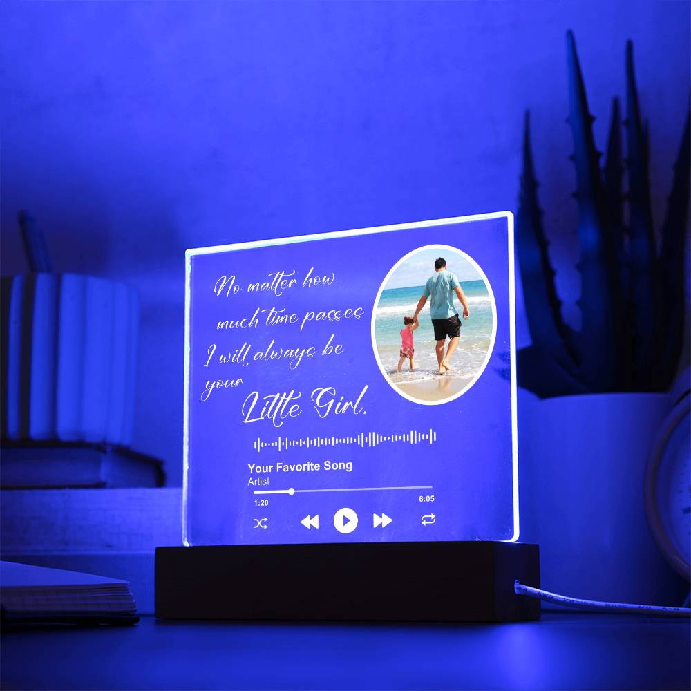 Customized Album Plaque for Dad
