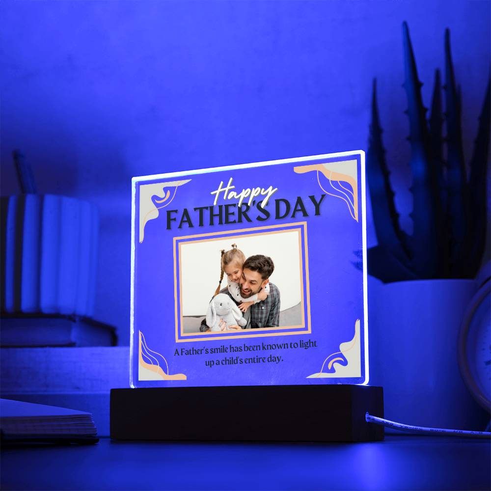 Happy Father's Day Gift, Acrylic Square Plaque