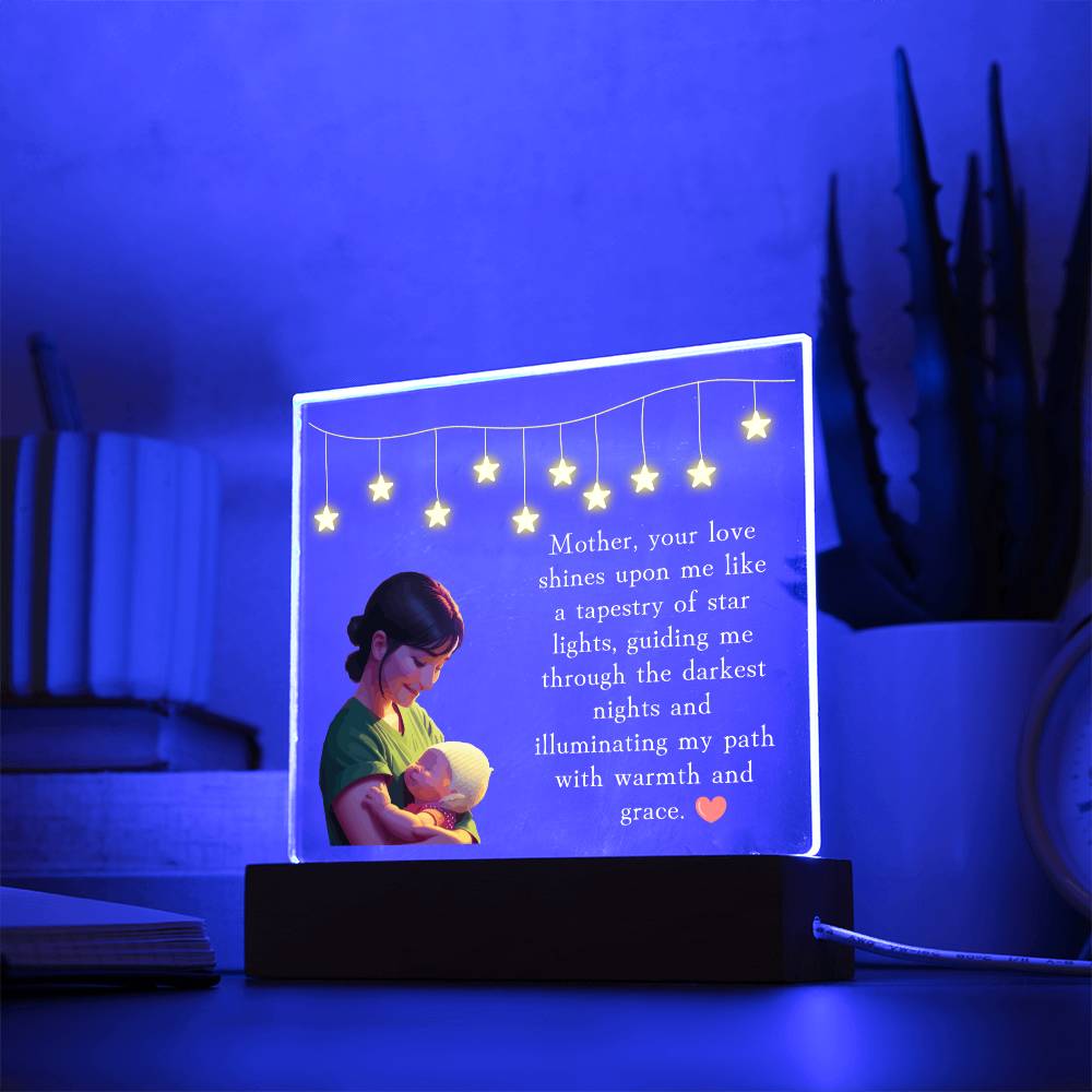 Mom Plaque, Acrylic Square Plaque