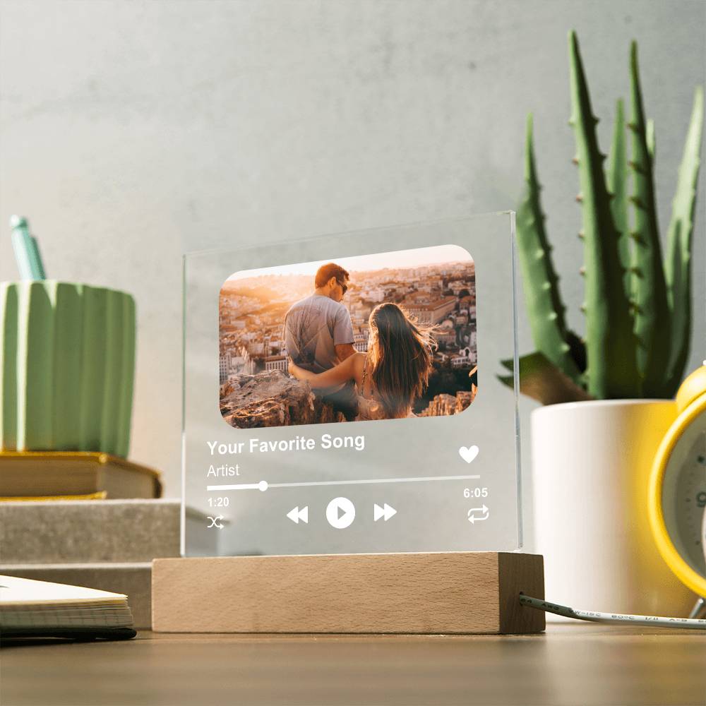Customized Album Acrylic Plaque, Couple's Gift, Personalized Gift for Men or Women, Unique Gift Idea for Him and Her