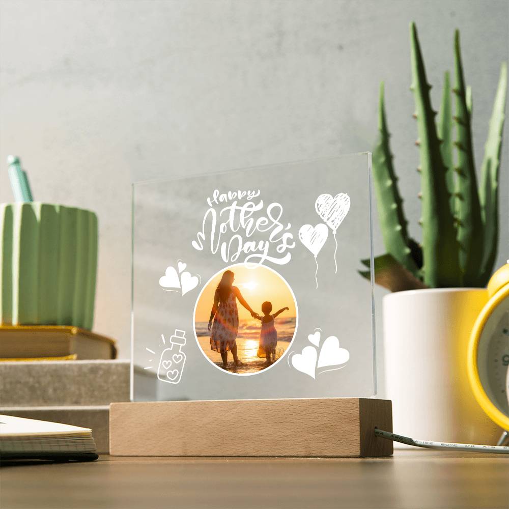 Mothers Day Gift, Acrylic Square Plaque