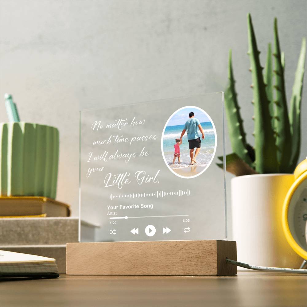 Customized Album Plaque for Dad