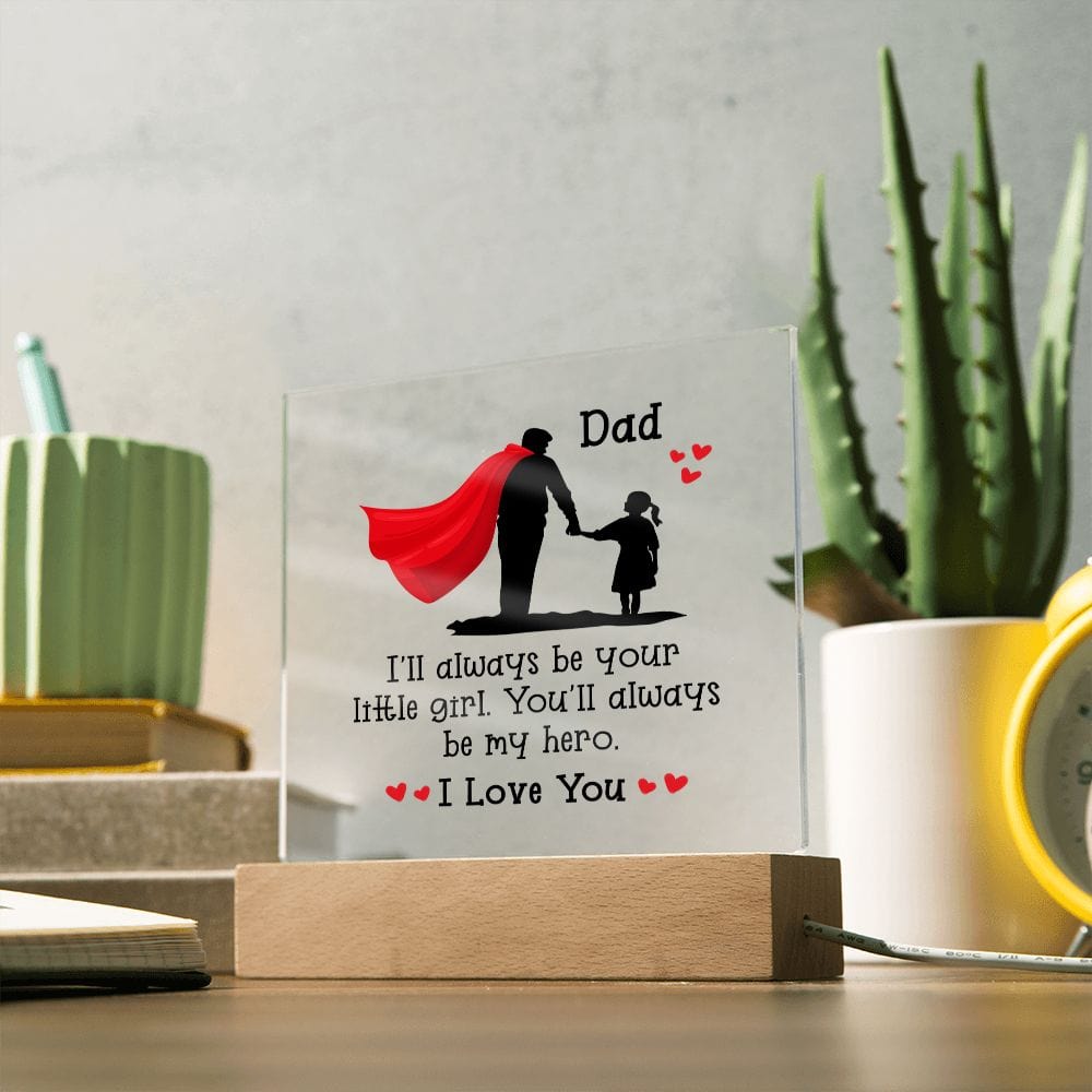 Best Dad Gift, LED Acrylic Plaque