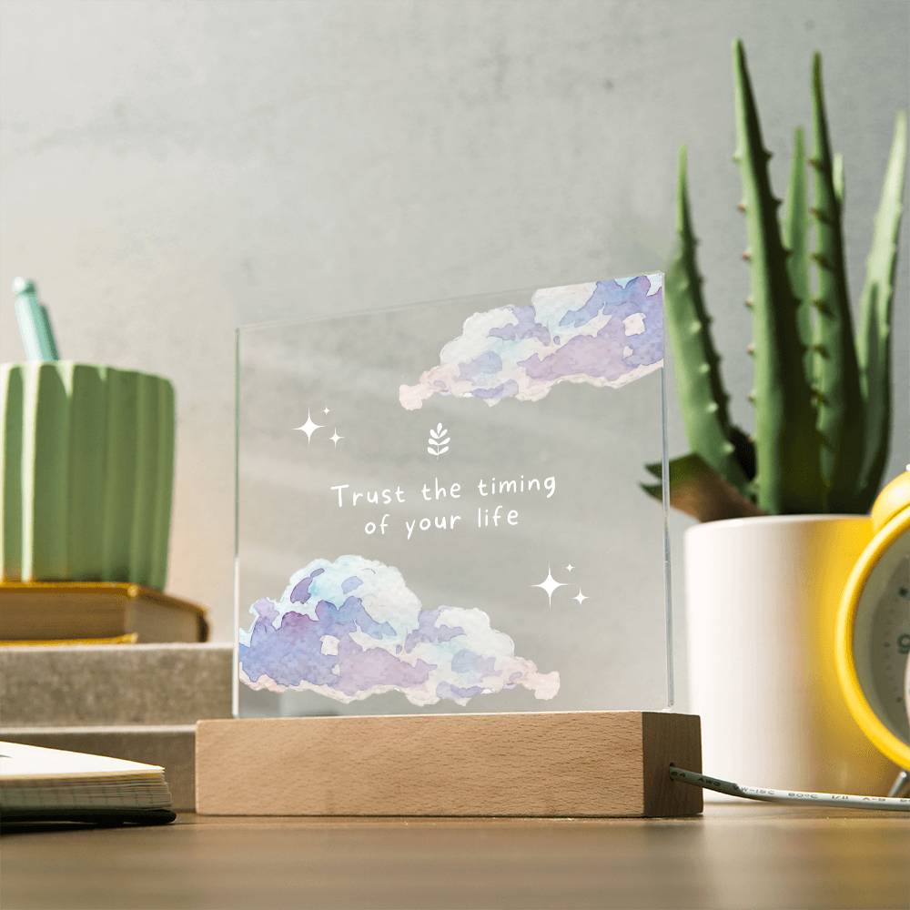Inspirational Motivation Gift, Acrylic Square Plaque, Gift for Best Friend, Birthday Christmas Gift Idea for Men or Women