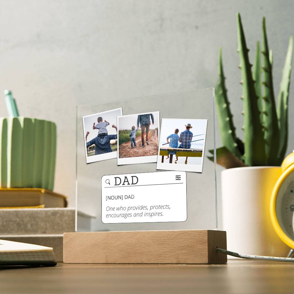 Personalized Photo Plaque, Acrylic Square Plaque