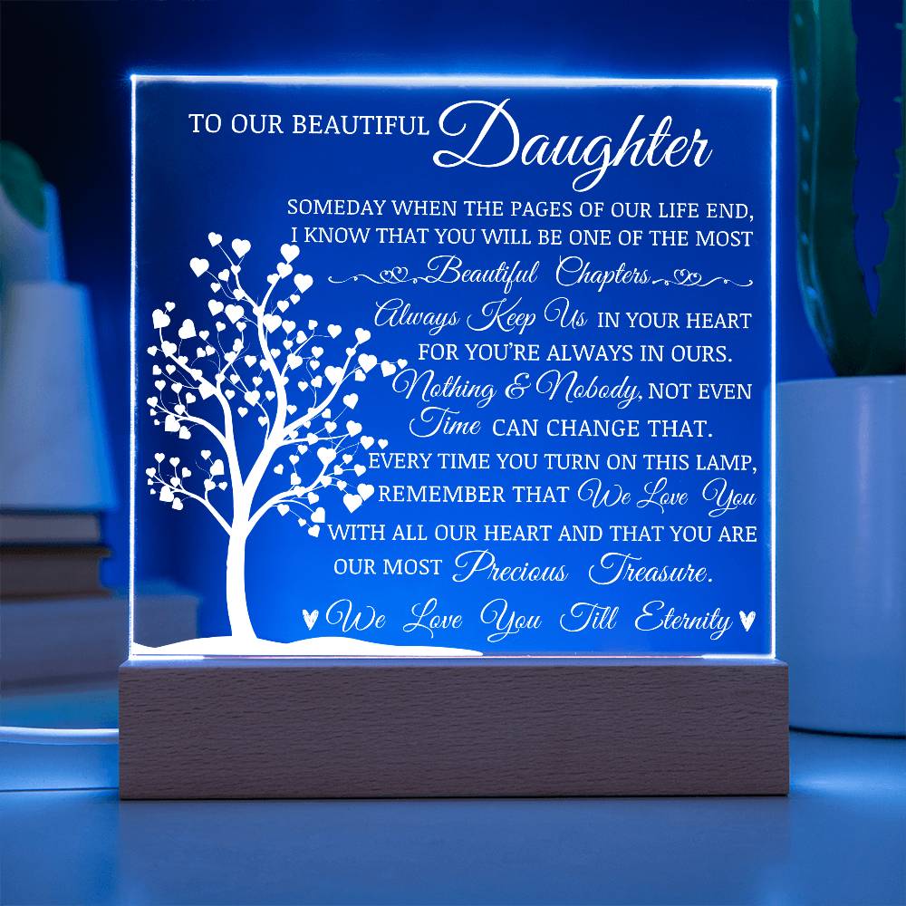 To Our Beautiful Daughter" Lamp of Love