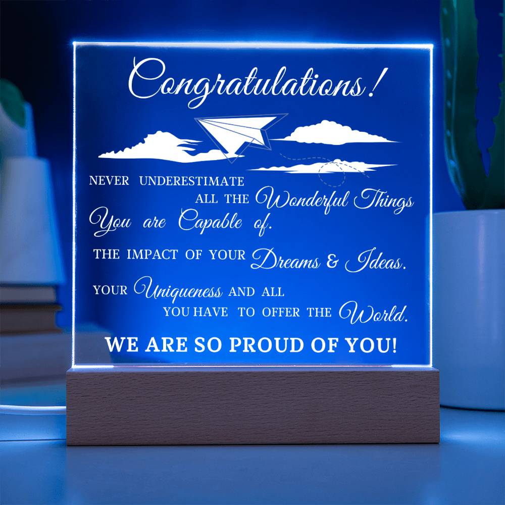 Graduation Gift, Acrylic Plaque
