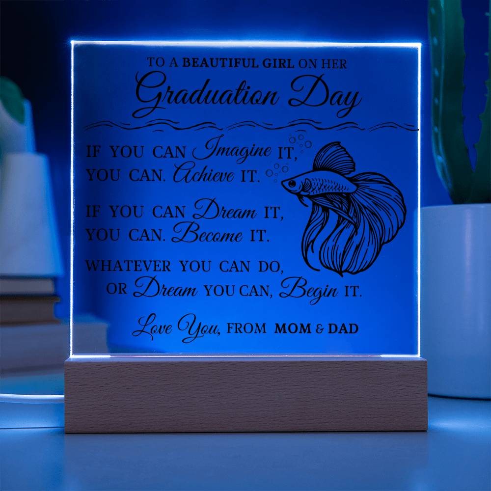 Graduation Gift for Her, Acrylic Plaque