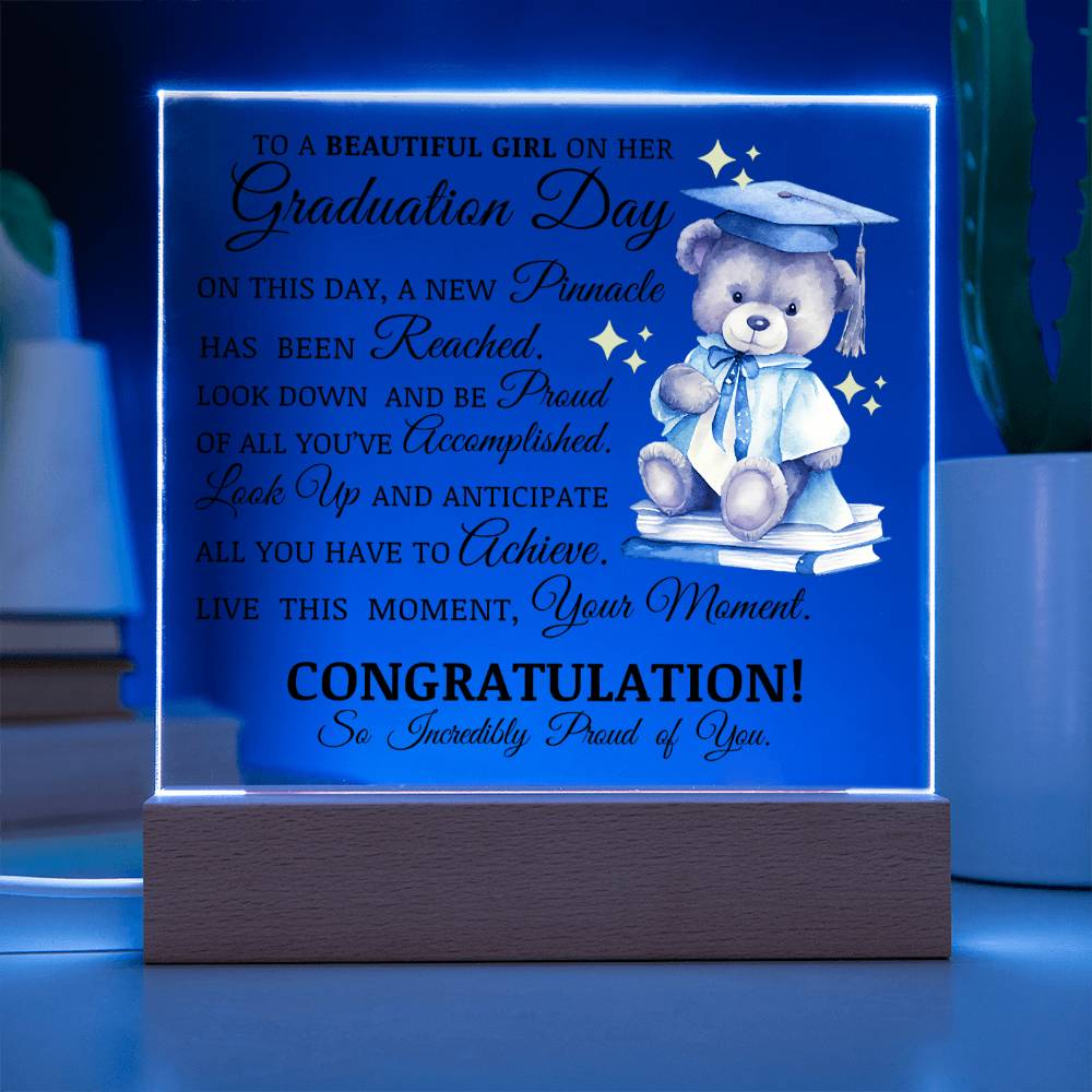Graduation Gift for Her, Acrylic Plaque