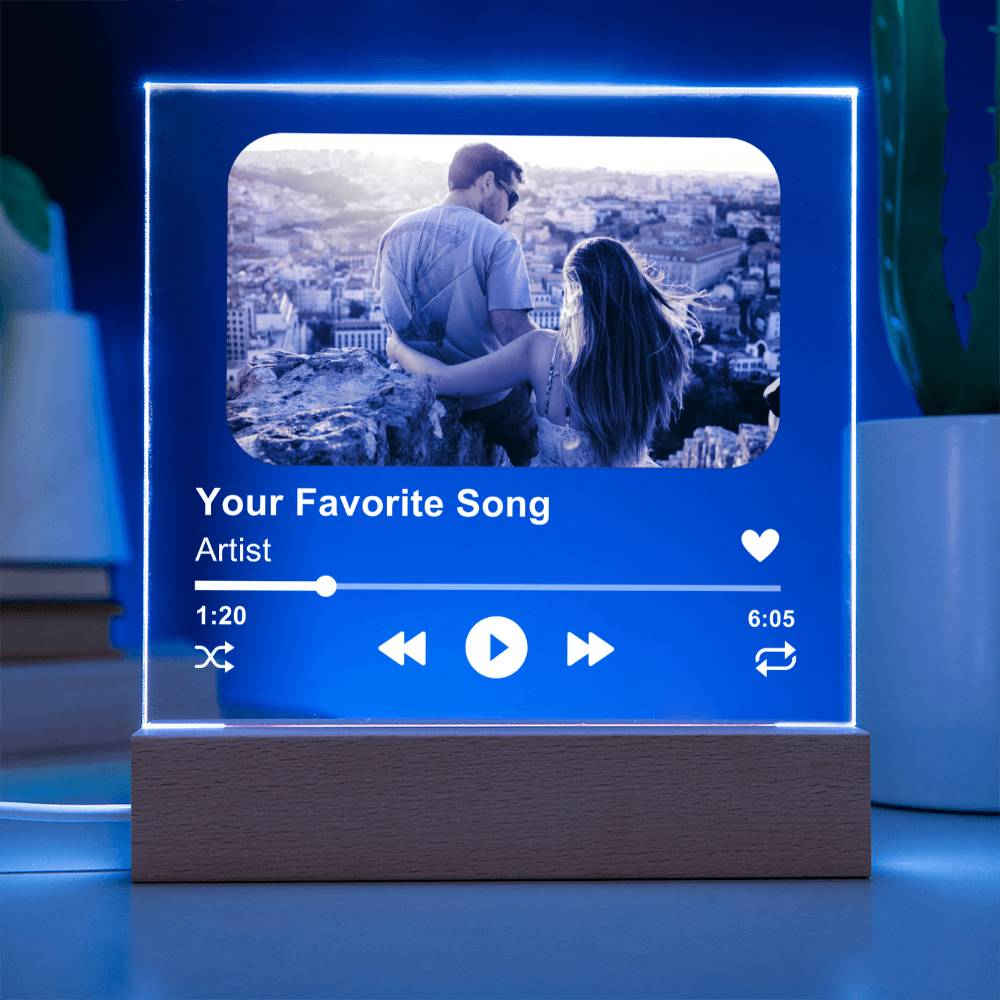 Customized Album Acrylic Plaque, Couple's Gift, Personalized Gift for Men or Women, Unique Gift Idea for Him and Her
