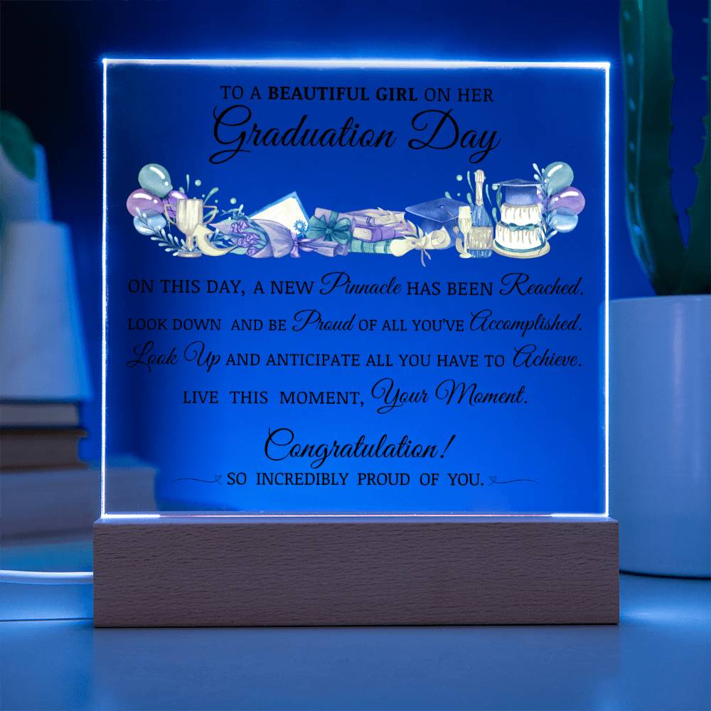 Graduation Gift for Her, Acrylic Plaque
