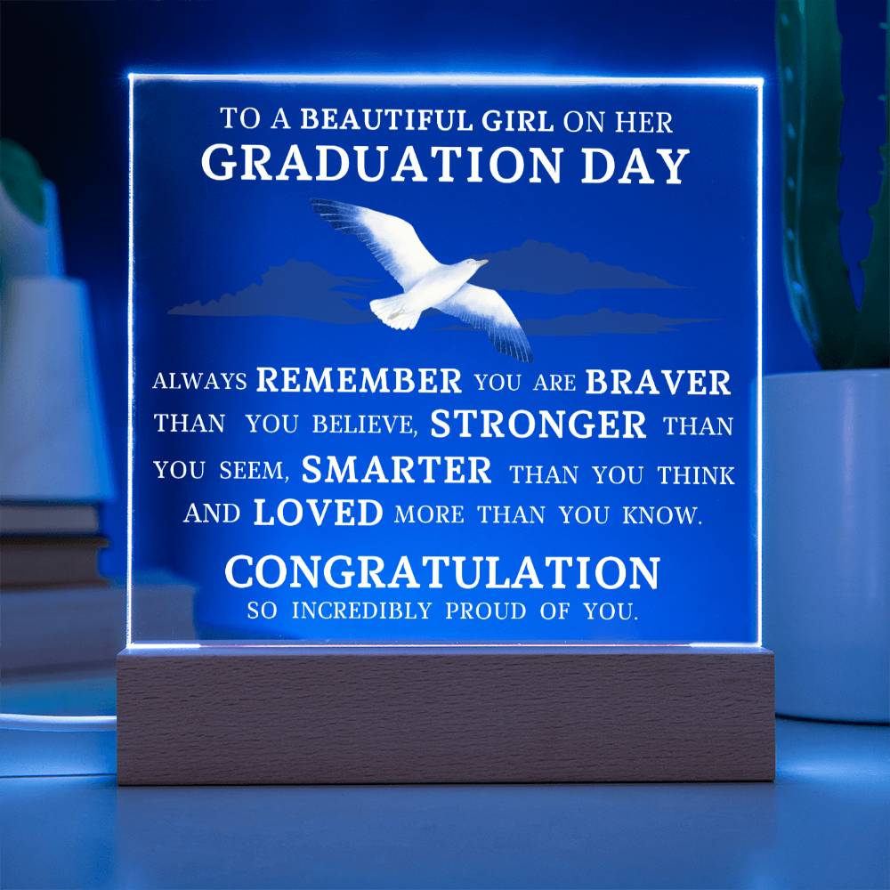 Graduation Gift for Her, Acrylic Plaque