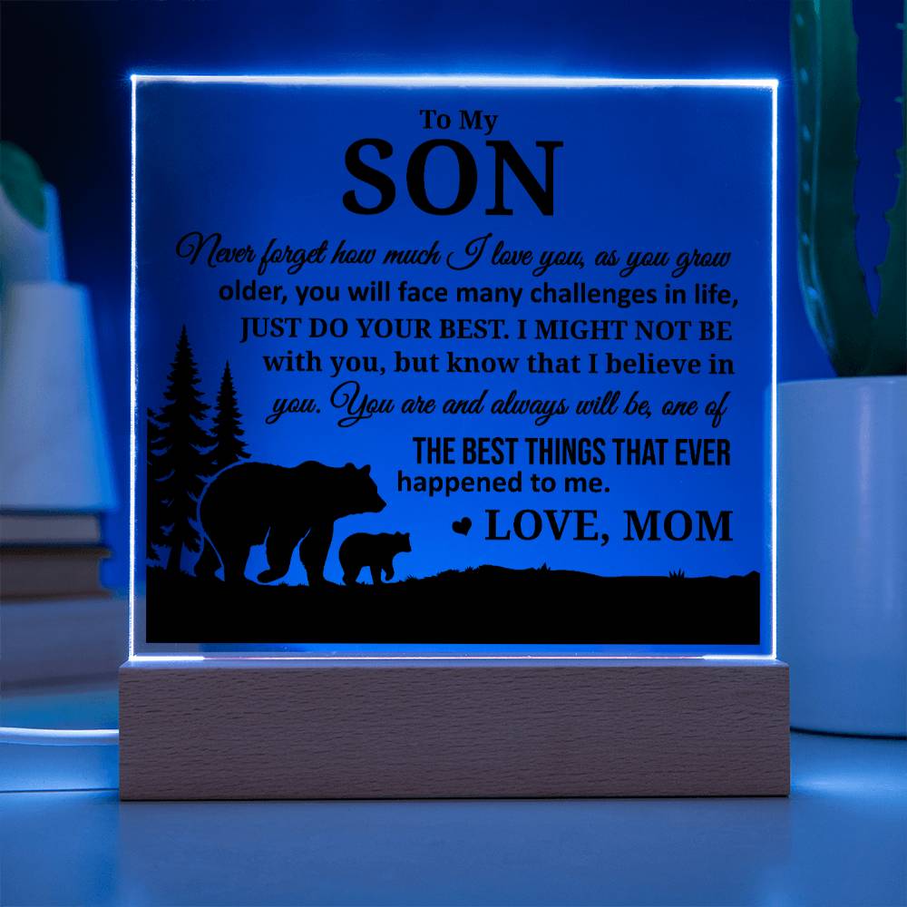 To My Son, Acrylic Plaque