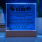 To My Son, Acrylic Plaque