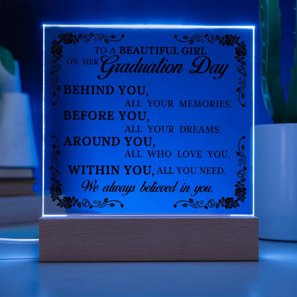 Graduation Gift, Acrylic Plaque, High School Graduation, College Graduation Gift for Her