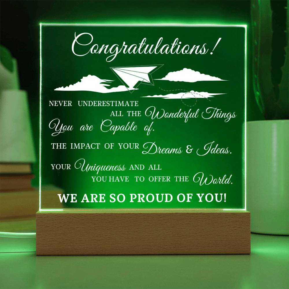 Graduation Gift, Acrylic Plaque