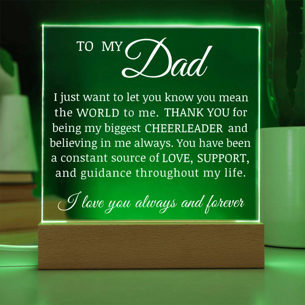 To My Dad, Acrylic Plaque