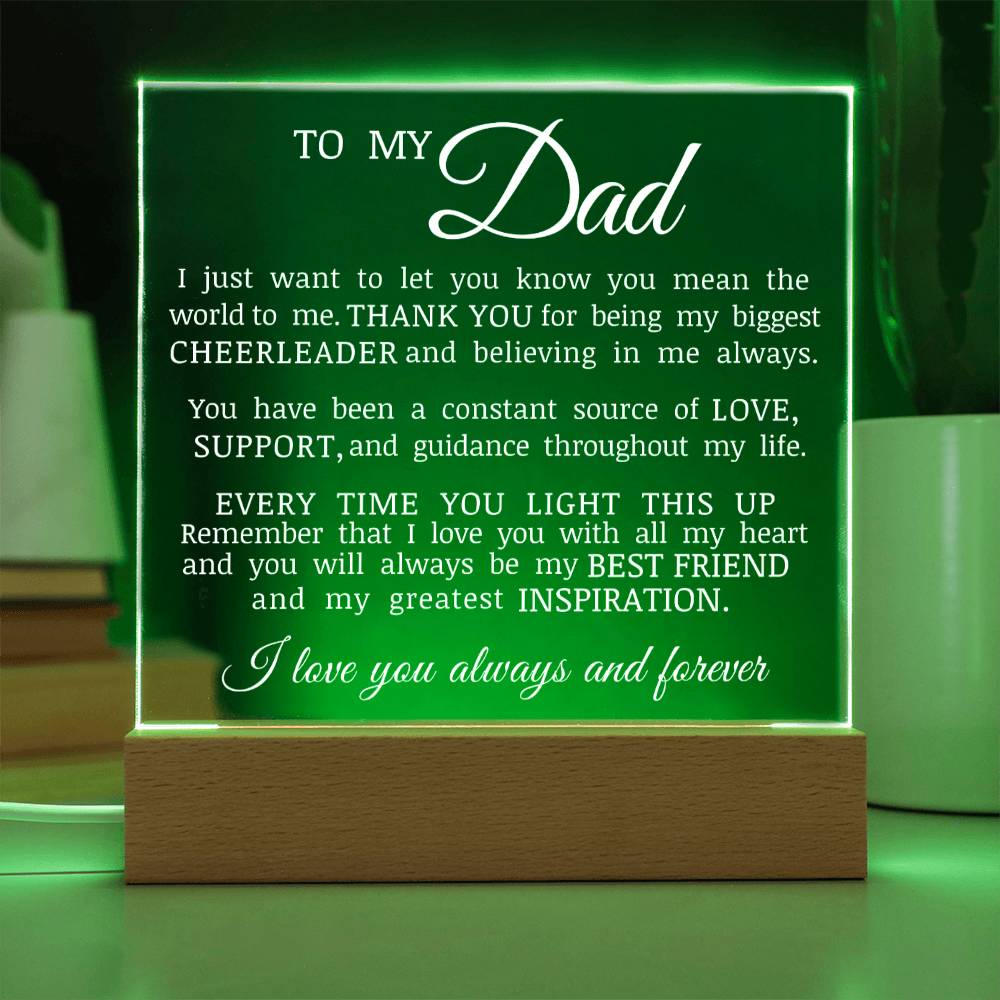 To My Dad, Acrylic Plaque