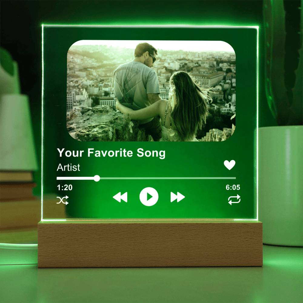 Customized Album Acrylic Plaque, Couple's Gift, Personalized Gift for Men or Women, Unique Gift Idea for Him and Her