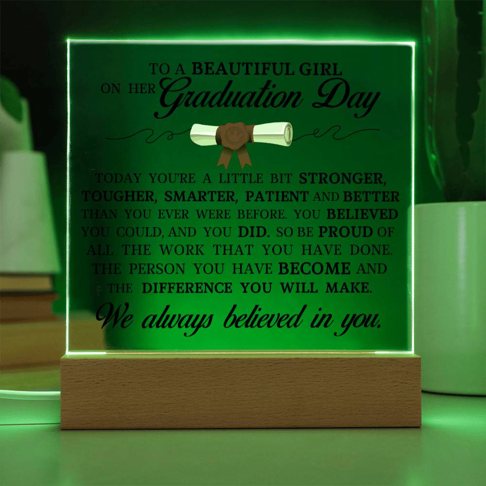 Graduation Gift, Acrylic Plaque, High School Graduation, College Graduation Gift for Her