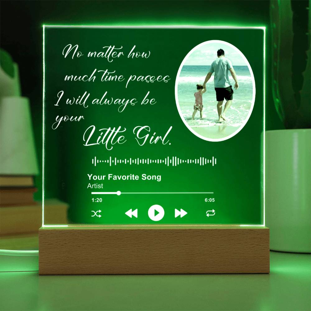 Customized Album Plaque for Dad