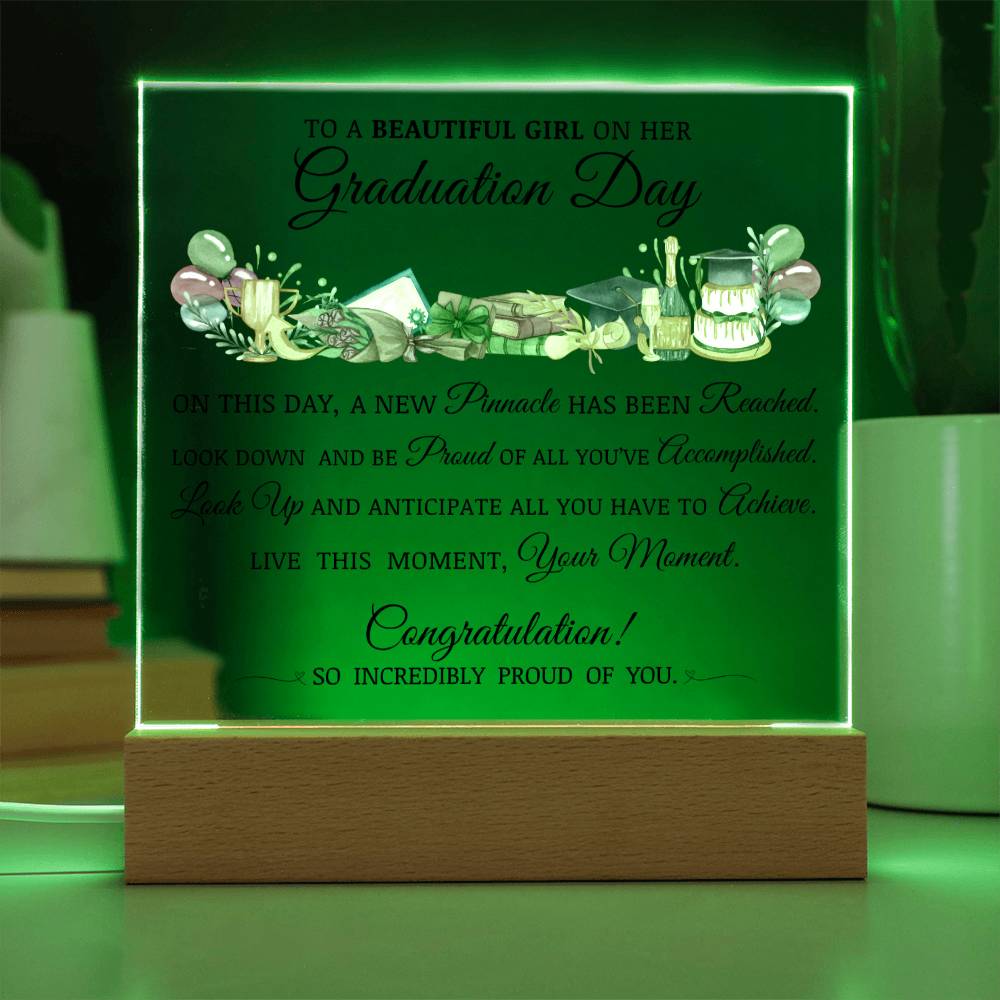 Graduation Gift for Her, Acrylic Plaque