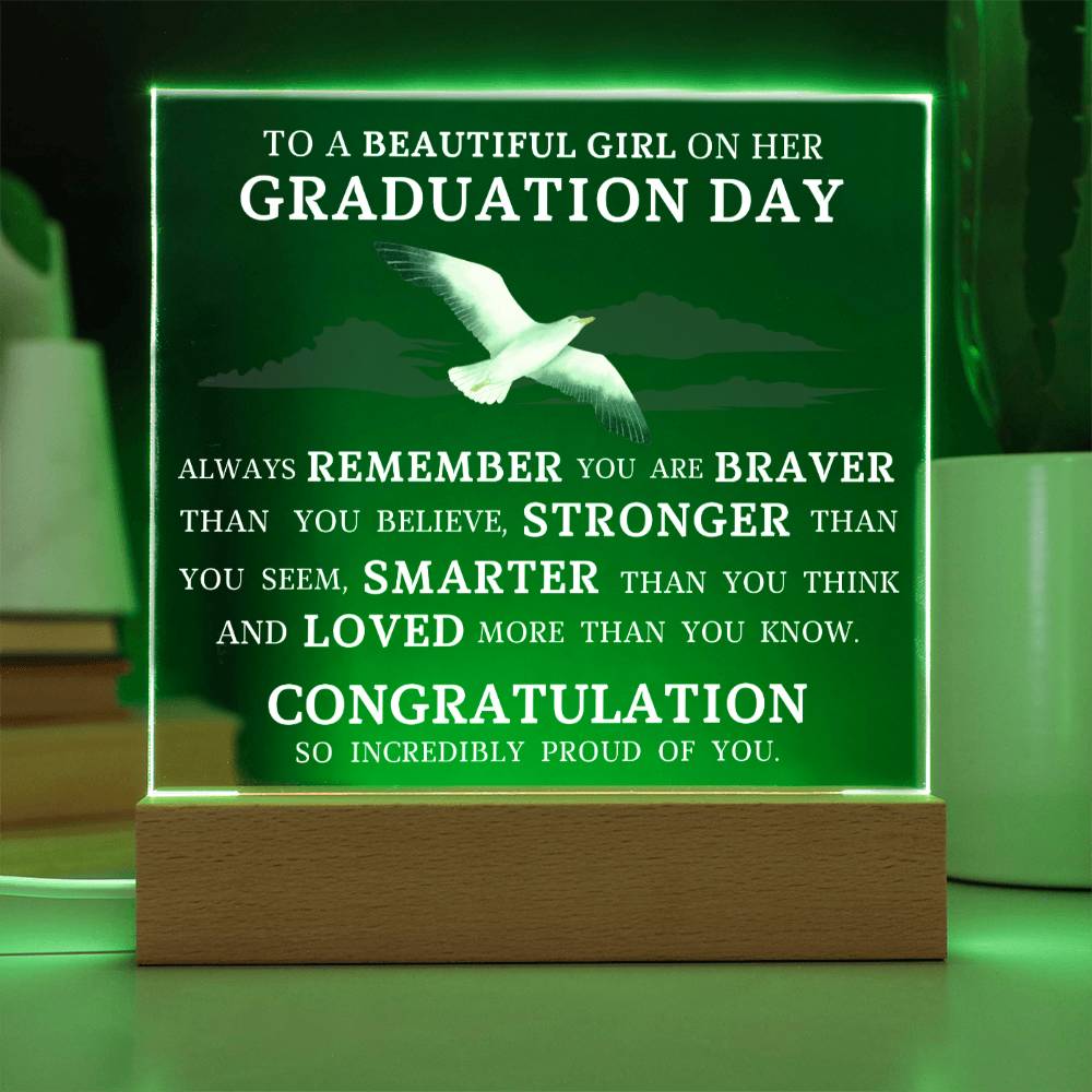 Graduation Gift for Her, Acrylic Plaque