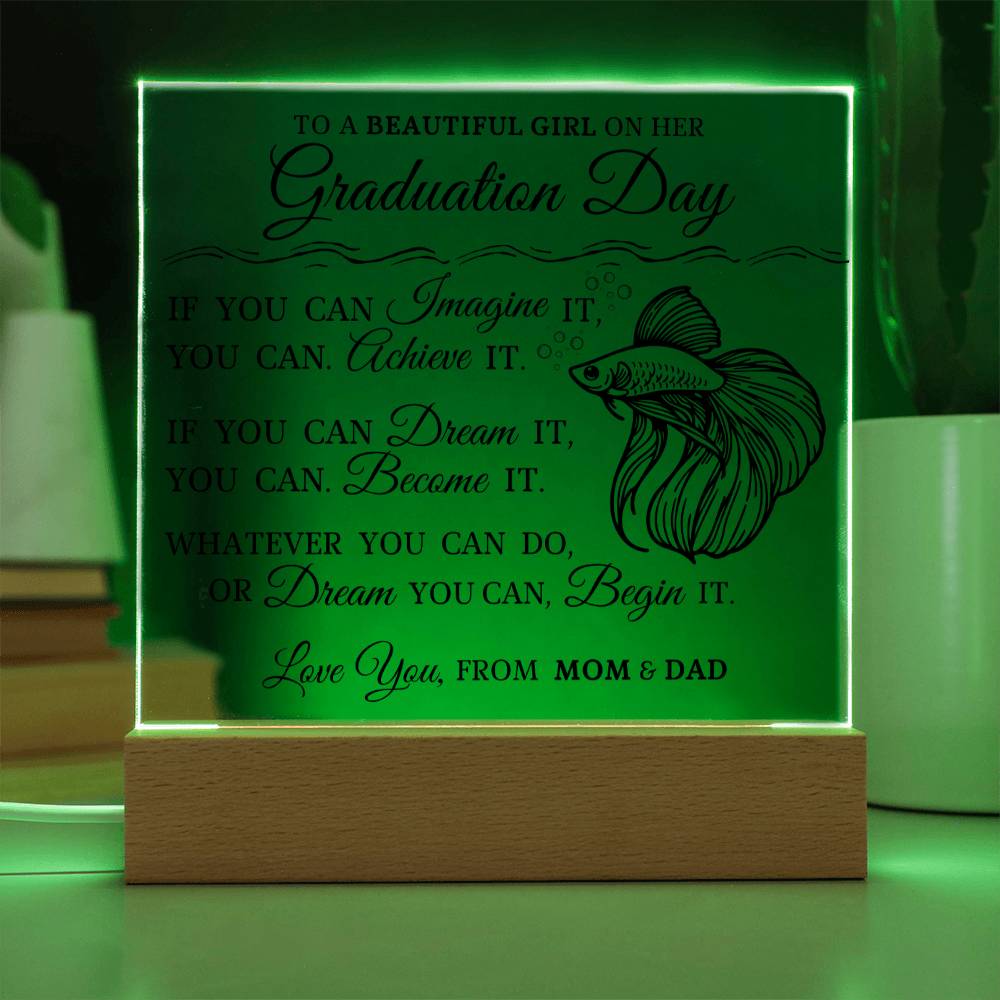 Graduation Gift for Her, Acrylic Plaque