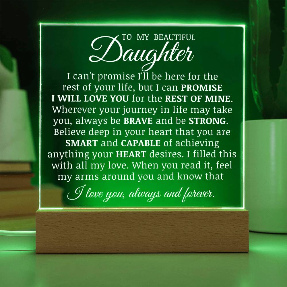 To Daughter Acrylic Plaque