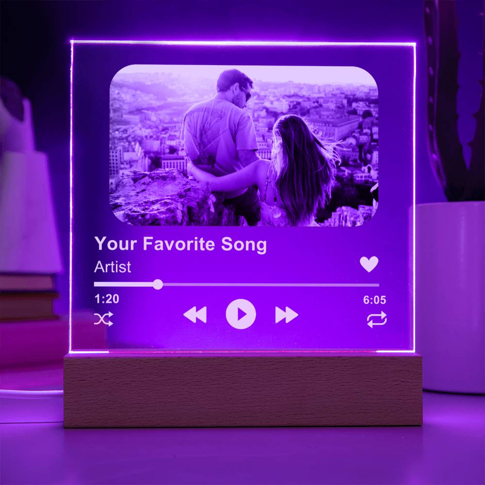Customized Album Acrylic Plaque, Couple's Gift, Personalized Gift for Men or Women, Unique Gift Idea for Him and Her