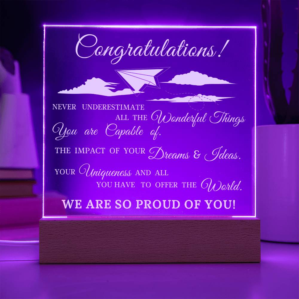 Graduation Gift, Acrylic Plaque