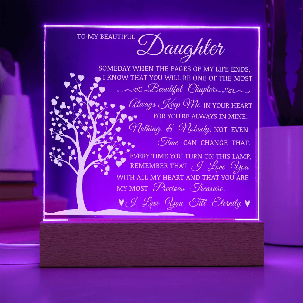 To Daughter, Acrylic Plaque
