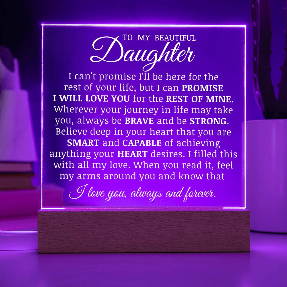 To Daughter Acrylic Plaque