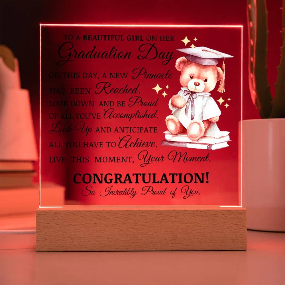 Graduation Gift for Her, Acrylic Plaque