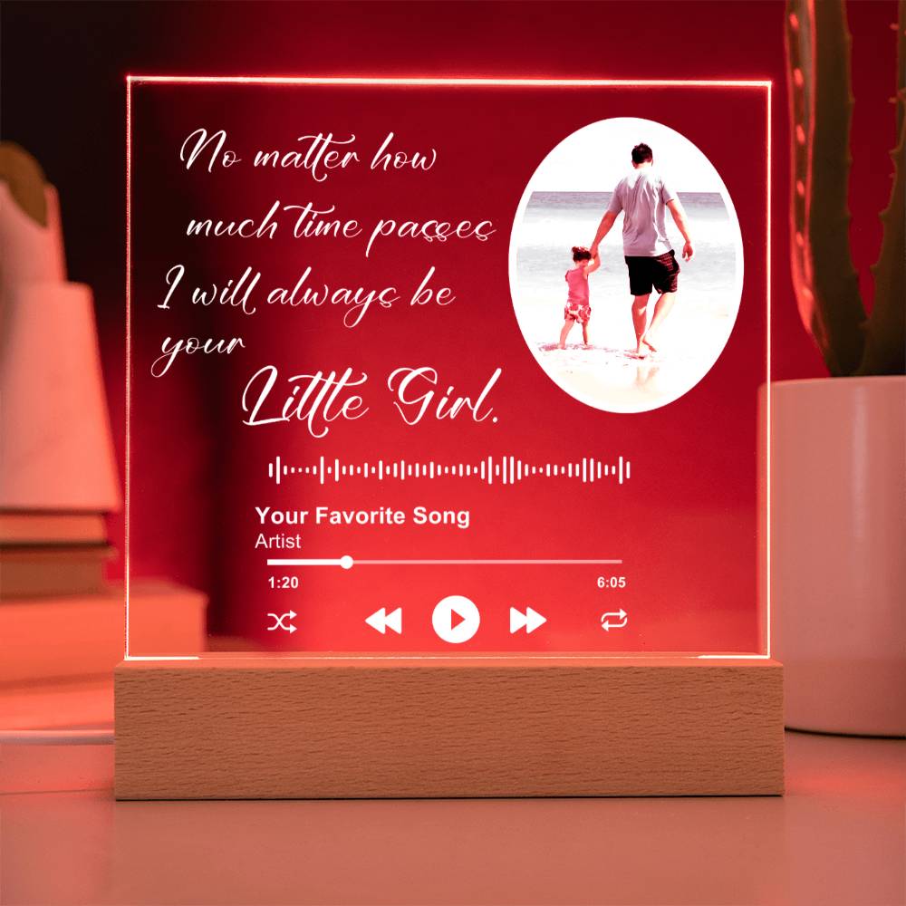 Customized Album Plaque for Dad