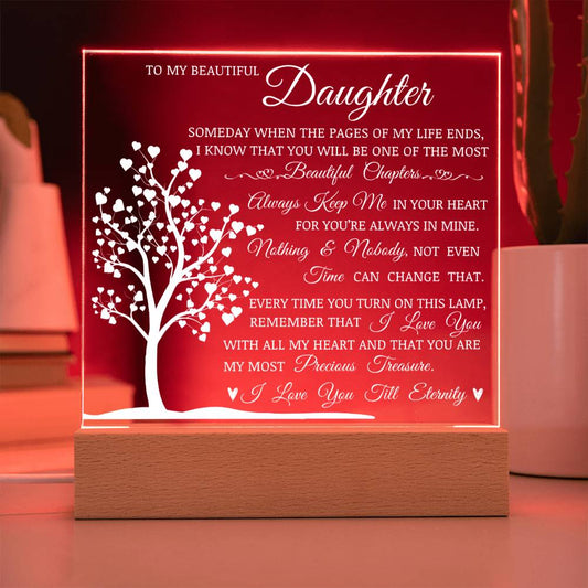 To My Beautiful Daughter - Lamp of Love