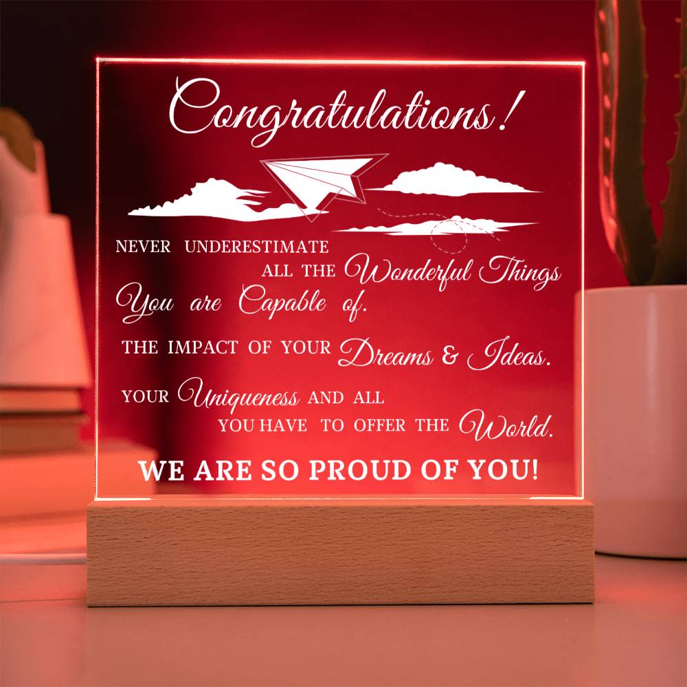Graduation Gift, Acrylic Plaque