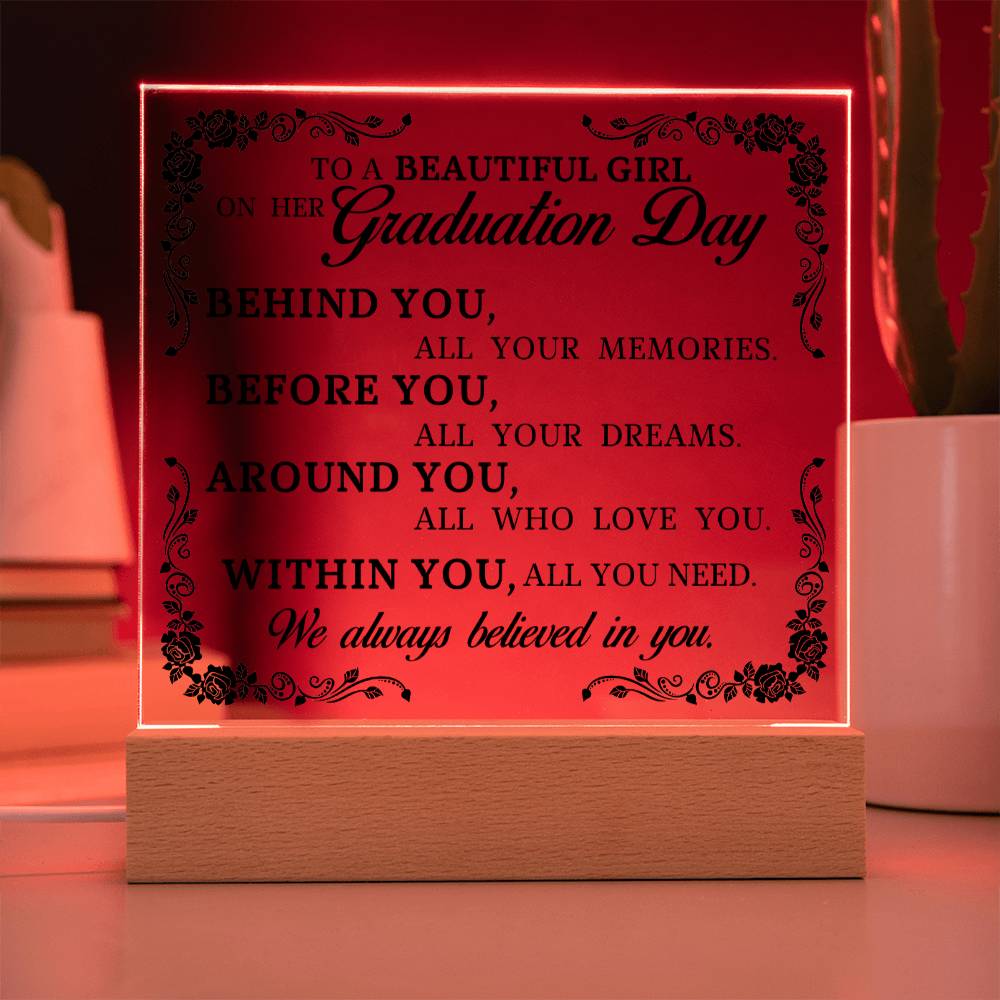 Graduation Gift, Acrylic Plaque, High School Graduation, College Graduation Gift for Her