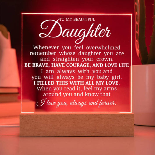 Daughter Keepsake Gift - I Am Always With You - Lamp of Inspiration