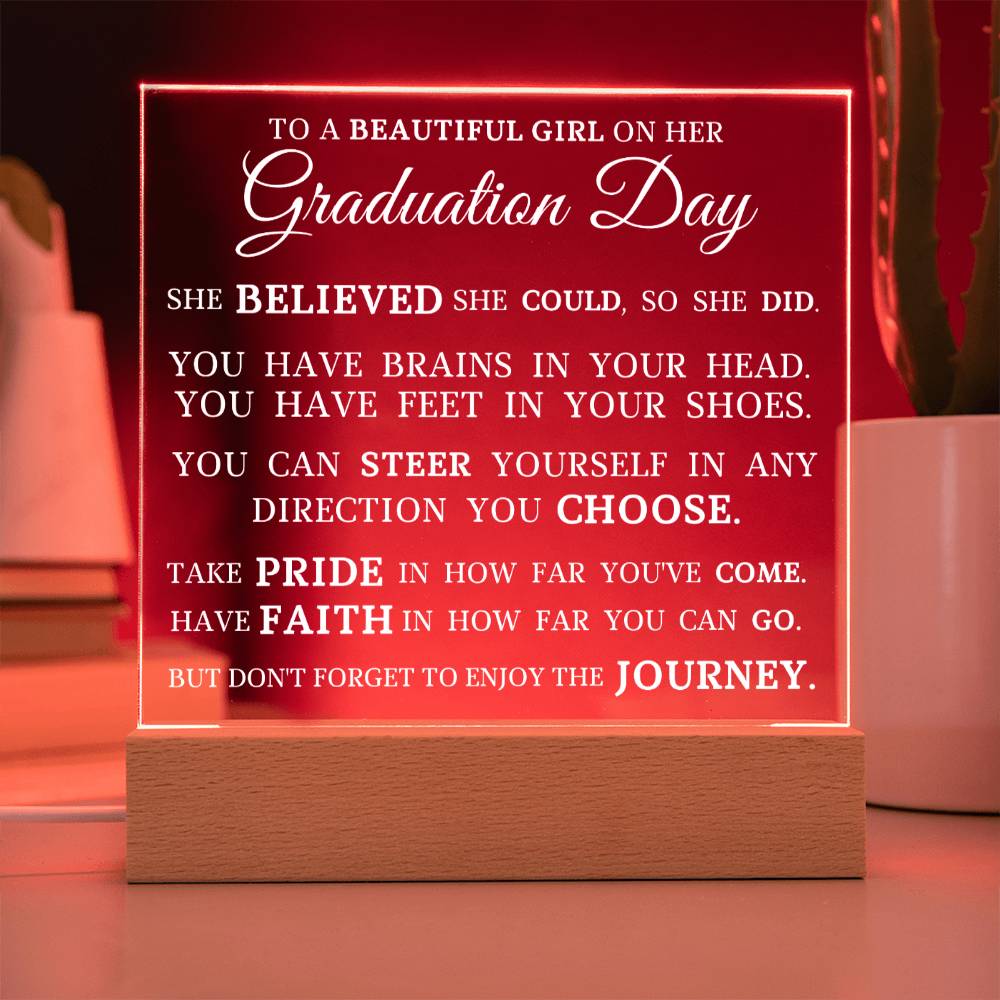 Graduation Gift, Acrylic Plaque