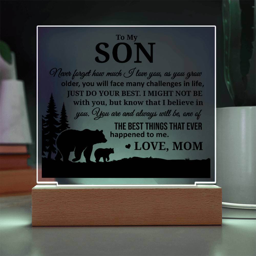 To My Son, Acrylic Plaque