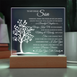 Acrylic Plaque - To My Dear Son
