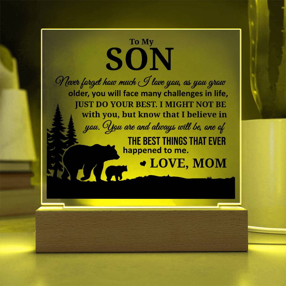 To My Son, Acrylic Plaque