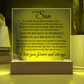 Acrylic Square Plaque - To My Son "Always Believe In Yourself"